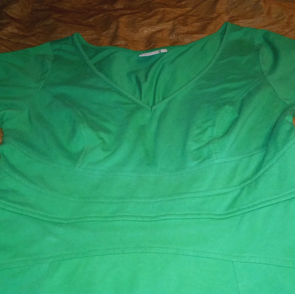 SALE! eShakti curved waist fit and flare dress with POCKETS! - Picture 9 of 14